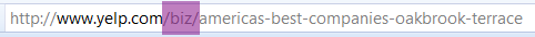 Yelp Business Profile URL
