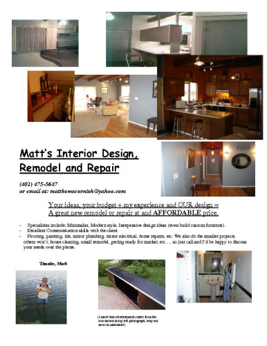 Matt's Interior Design, Remodel and Repair Logo