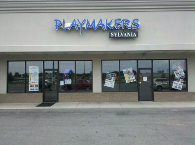 Playmakers Sylvania Burgers n' Brew Logo