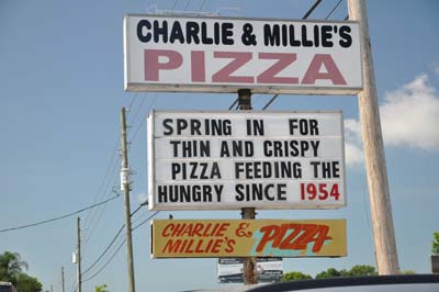 Charlie &amp; Millie's Pizza House Logo