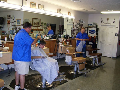 Chuck's Barber Shop Logo