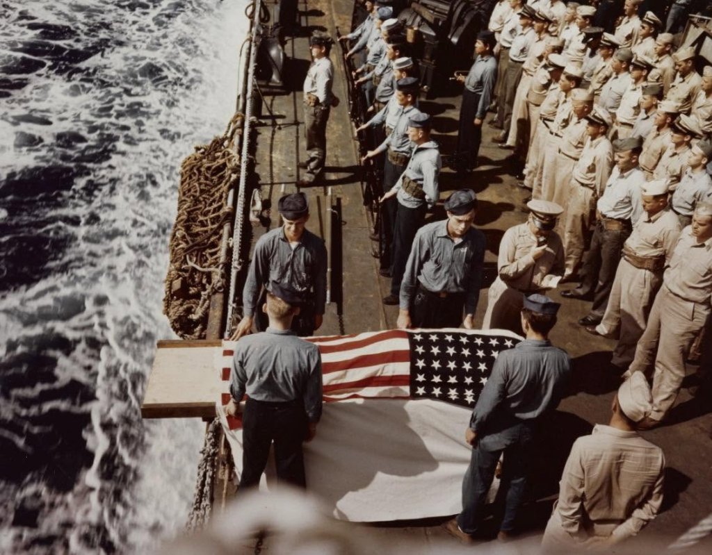 Committed to the Deep: A Burial at Sea After Iwo Jima