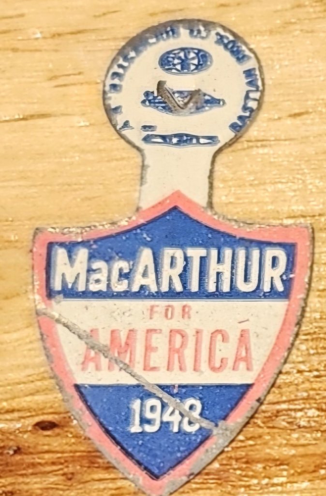 MacArthur for America - 1948 Campaign Button
