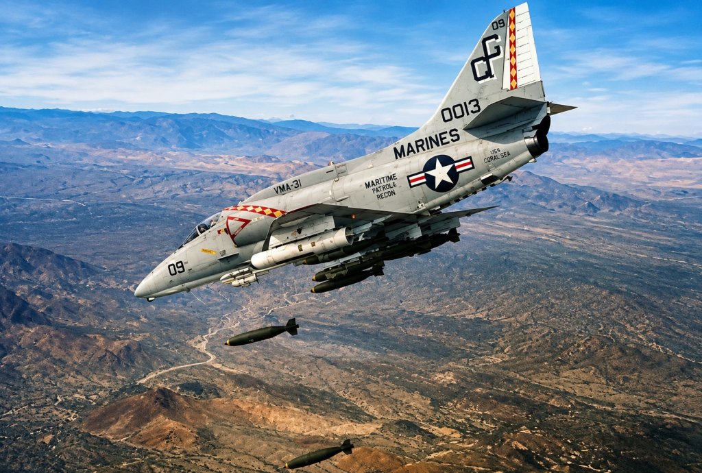 "The Scooter" The Tiny A-4 Skyhawk, The Little Attack Aircraft That Carried a Giant War