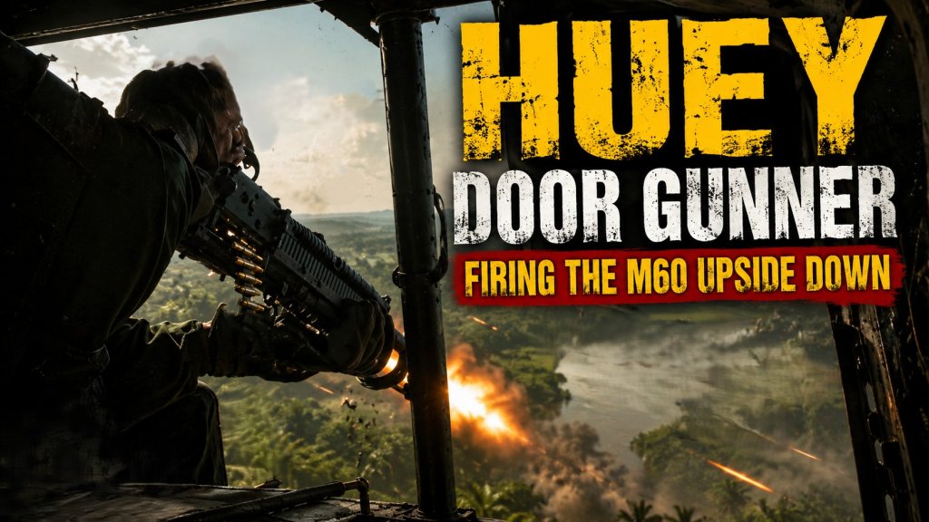 Why Did Some Huey Door Gunners Fire Their M60s Upside Down?