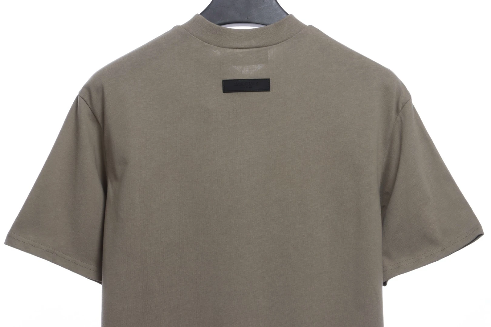 Big Letter Flocking Short Sleeve Coffee Color - HypeUnique