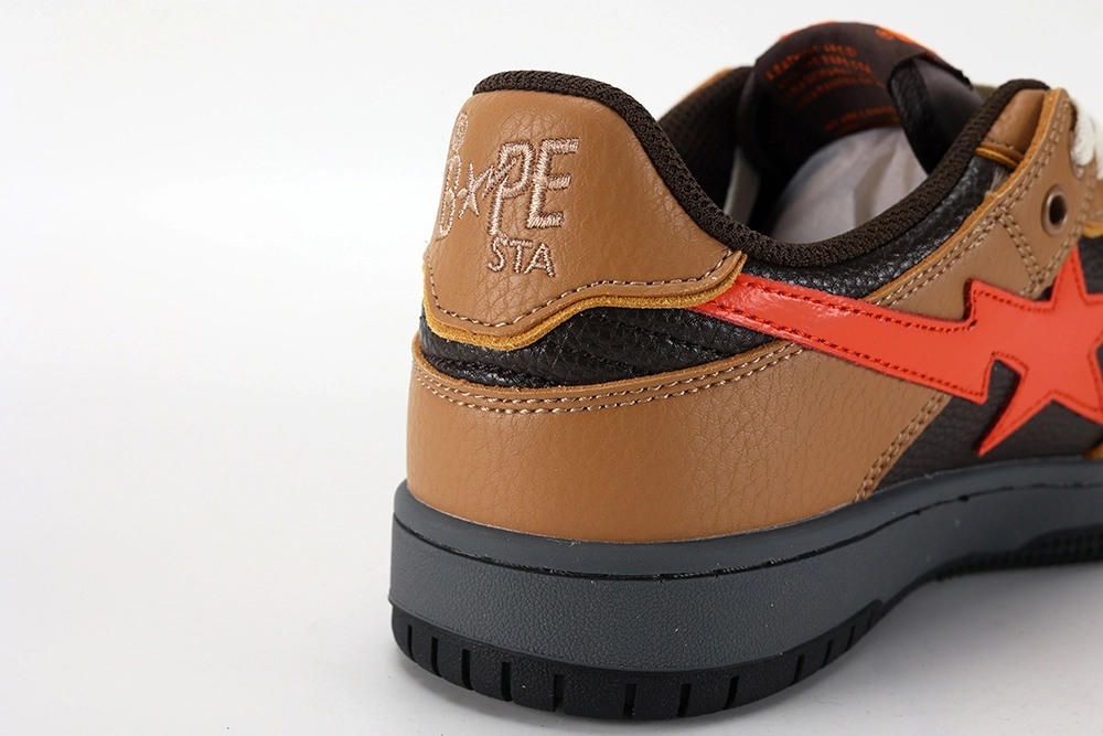 A Bathing Ape Bape SK8 Sta Brown Orange