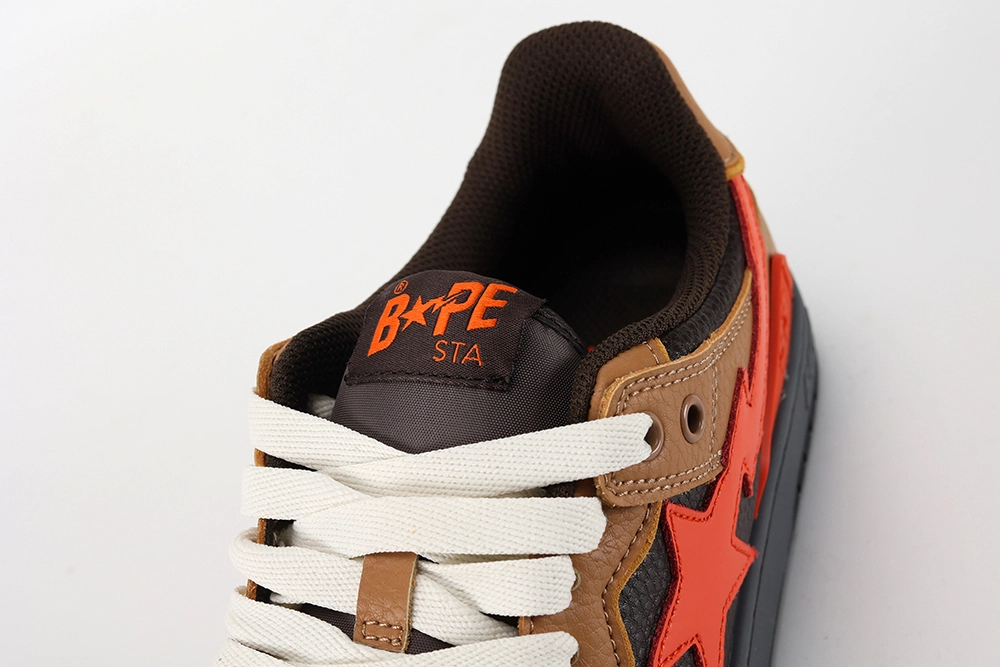 A Bathing Ape Bape SK8 Sta Brown Orange
