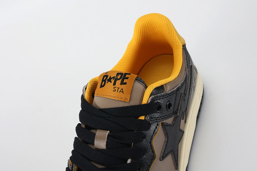 A Bathing Ape Bape SK8 Sta Vintage Black Yellow