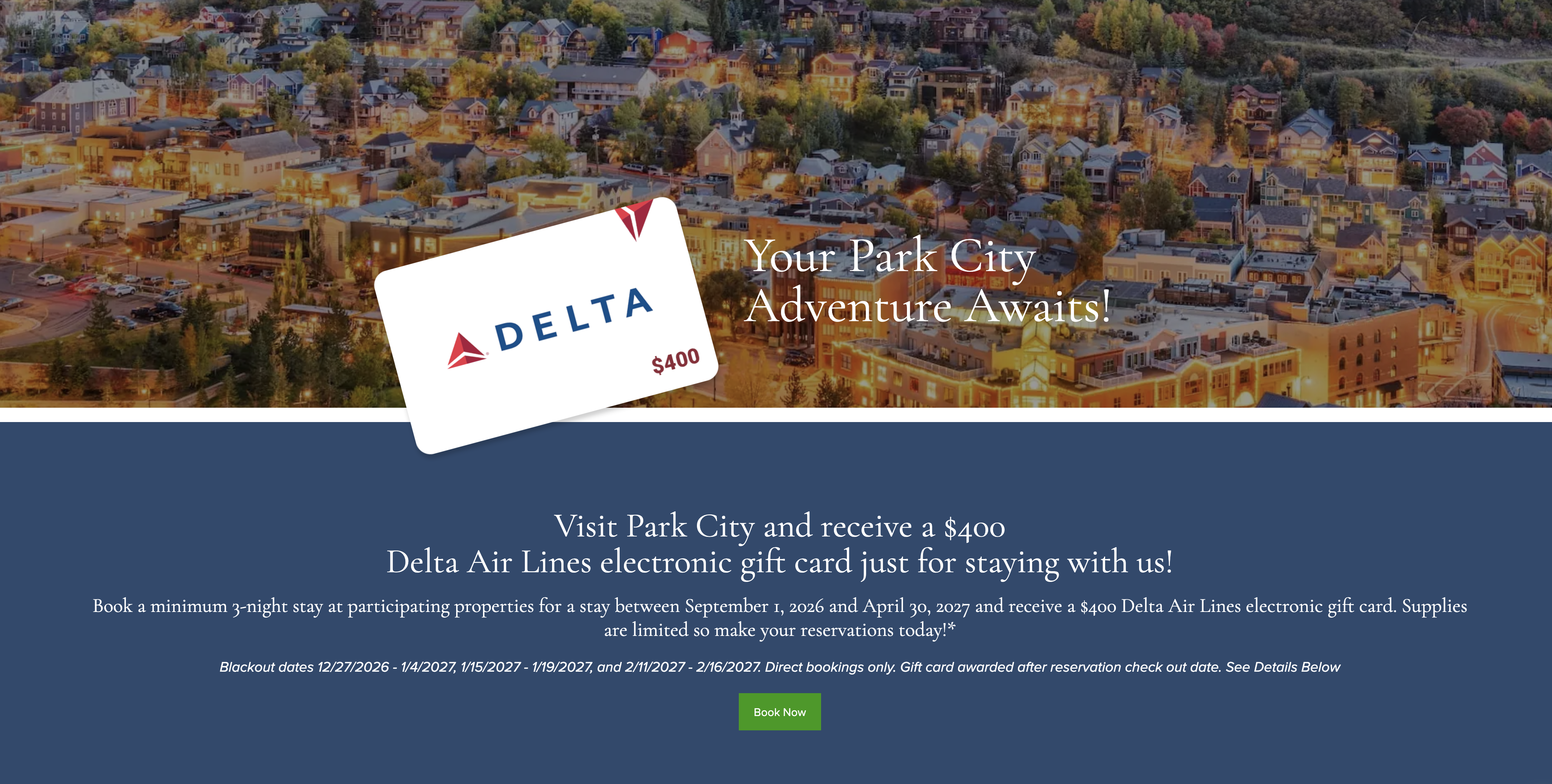 How to Turn Your Park City Stay Into a $400 Delta Flight Voucher