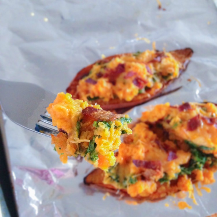 Loaded Sweet Potato Skins