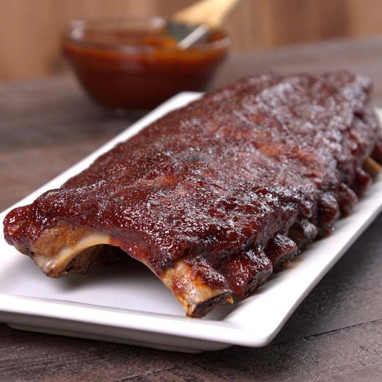 Whole rack shop of ribs