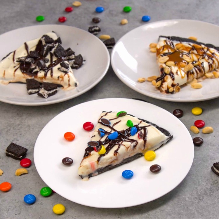 NoBake Ice Cream Dessert Pizza
