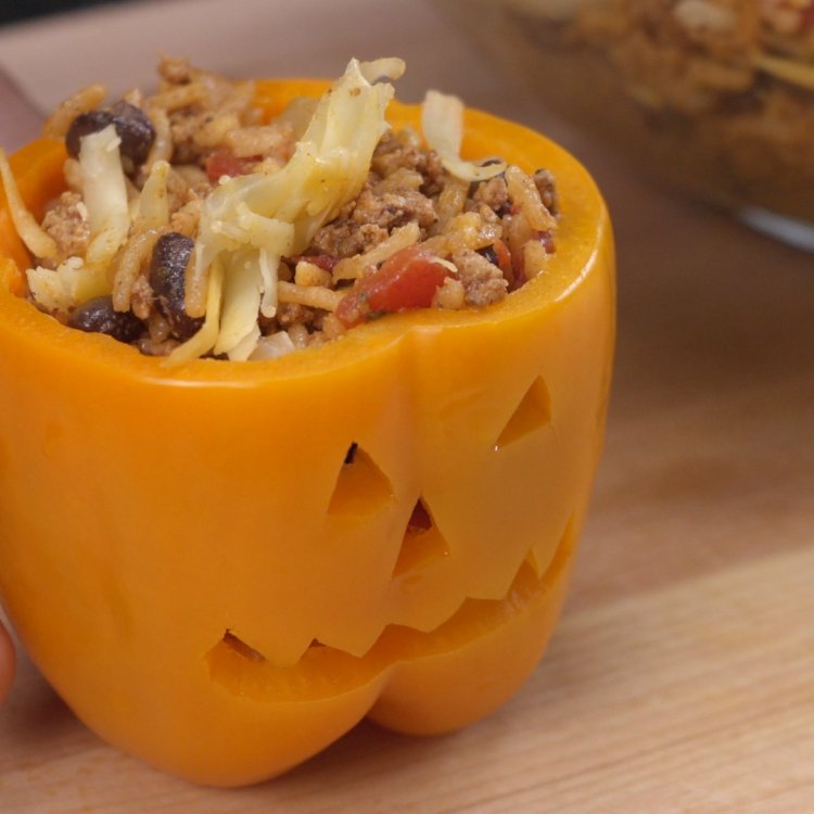 Stuffing pumpkin patch pepper