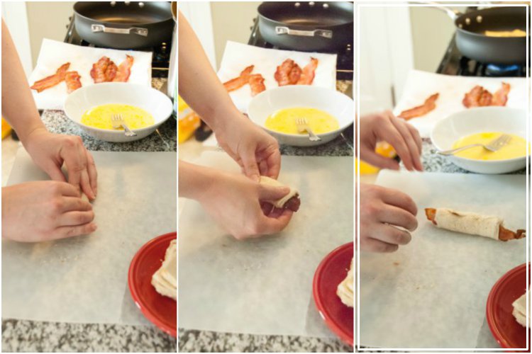 Bacon French Toast RollUps