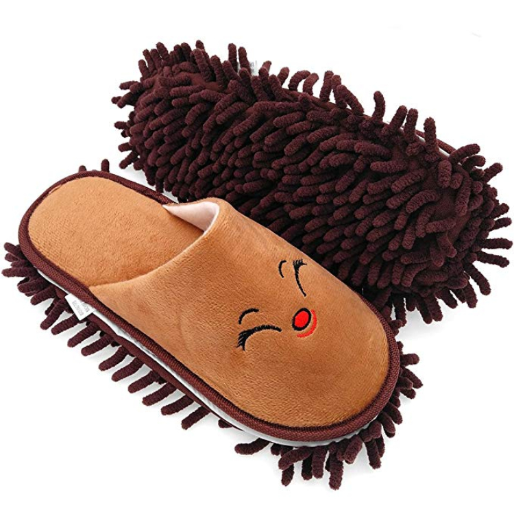 You Can Now Buy Slippers That Will Help You Sweep and Mop the Floor