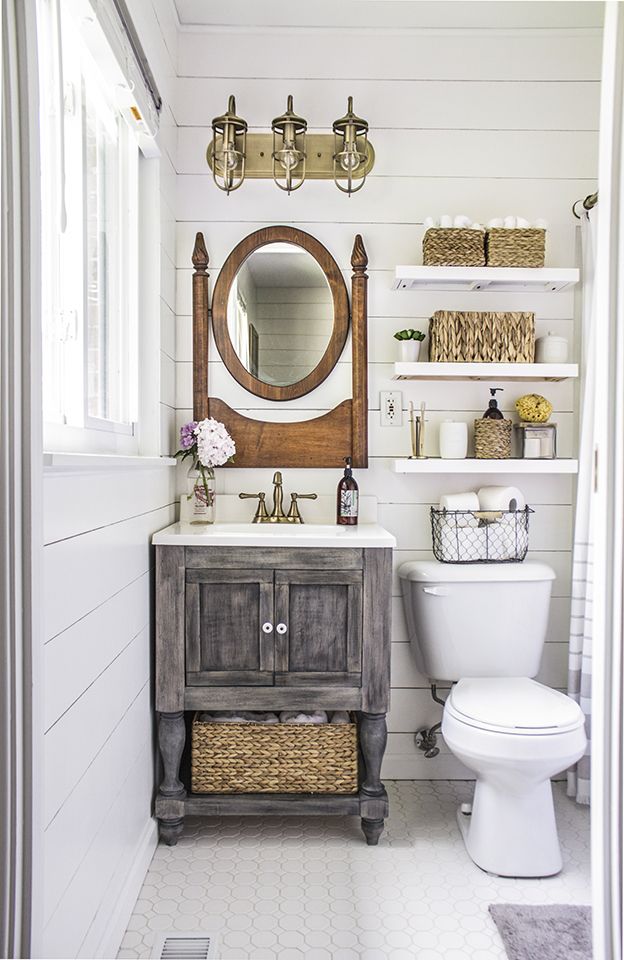 Small Bathrooms Come Alive With These 20 Stylish Transformations