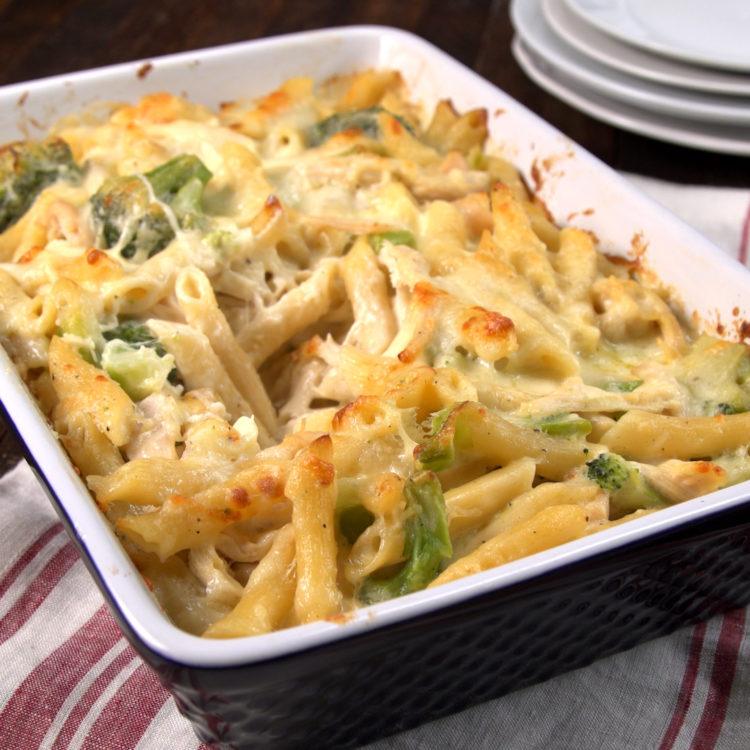 Chicken Alfredo Baked Ziti