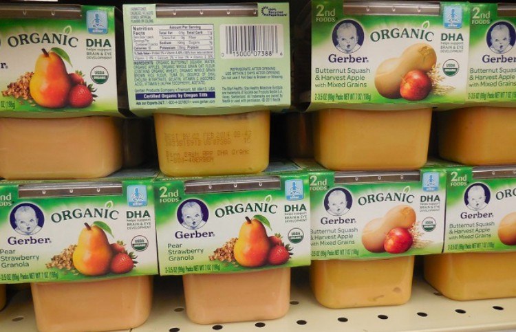 gerber peach cobbler baby food