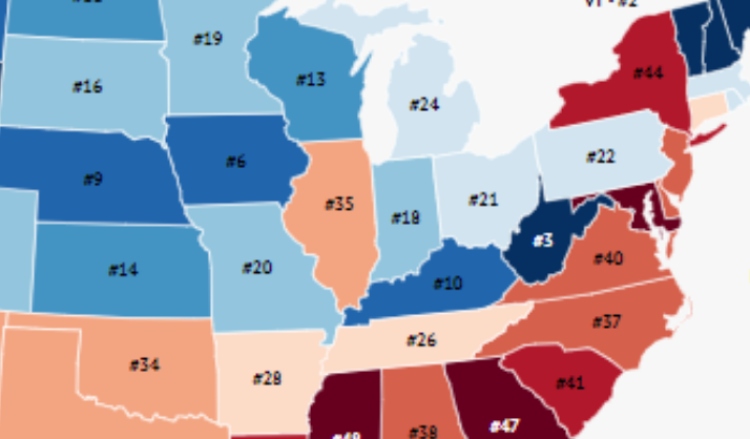 map-reveals-the-whitest-states-in-the-country-according-to-the-most