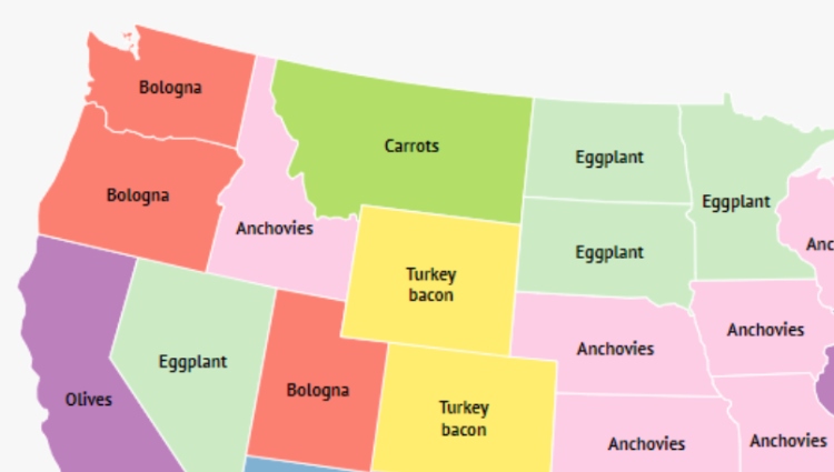 map-reveals-the-most-hated-food-in-each-state