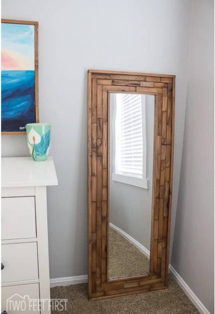 Wood Pannel Mirror