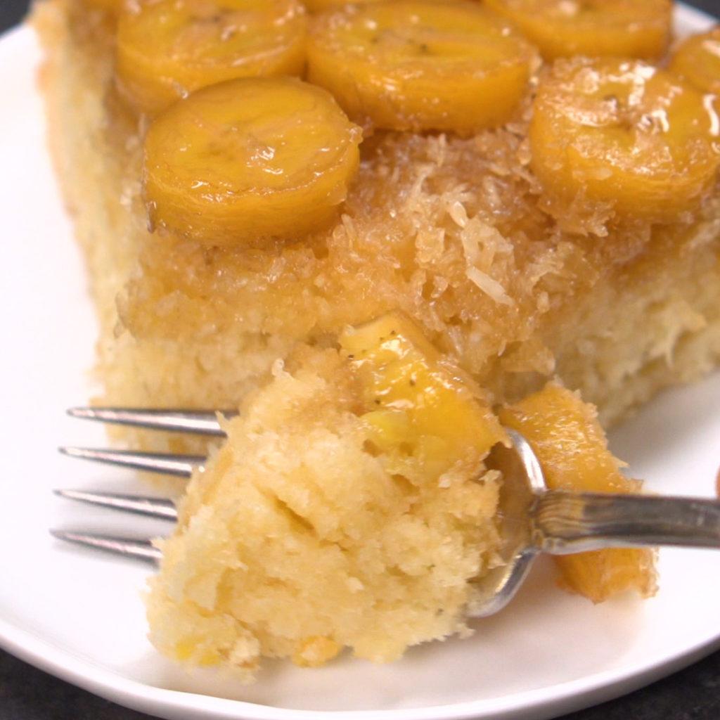Banana Coconut UpsideDown Cake