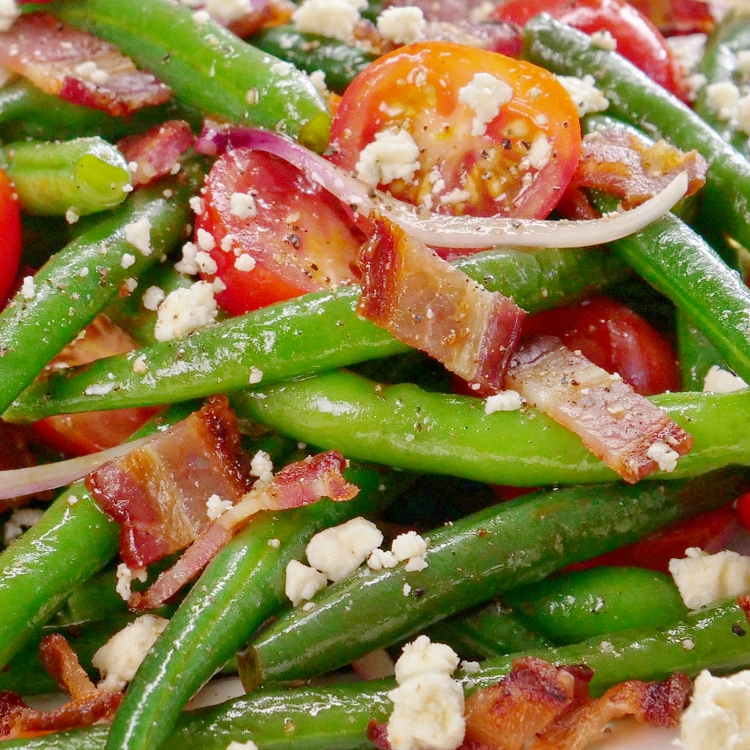 Fresh Green Bean Salad with Balsamic Dressing