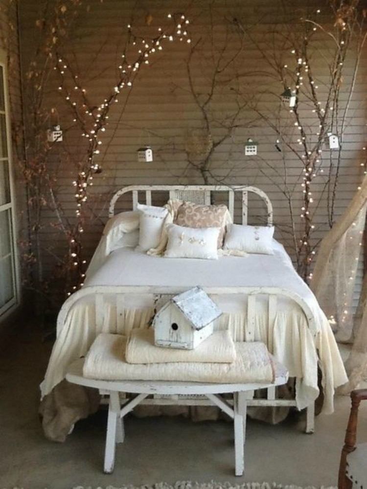 headboard string lights