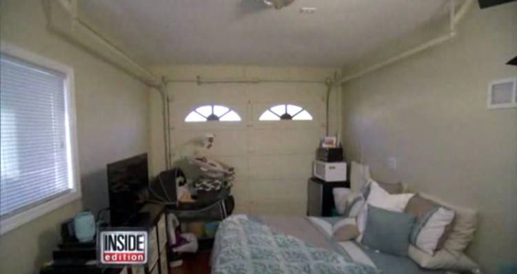 The inside of Nicole's one-car garage home.