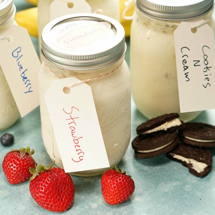Easy Mason Jar Ice Cream 3 Ways
