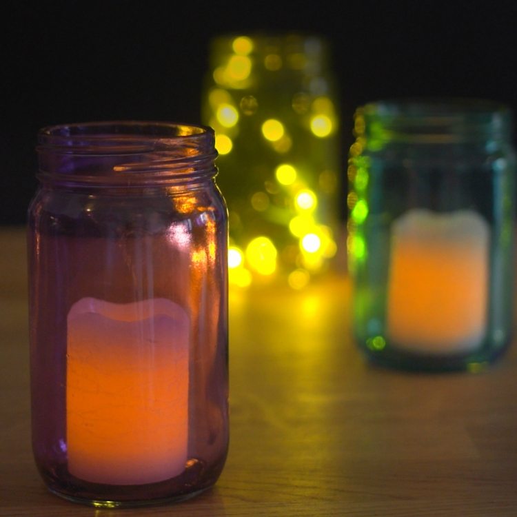 How to Tint and Upcycle Glass Bottles and Jars