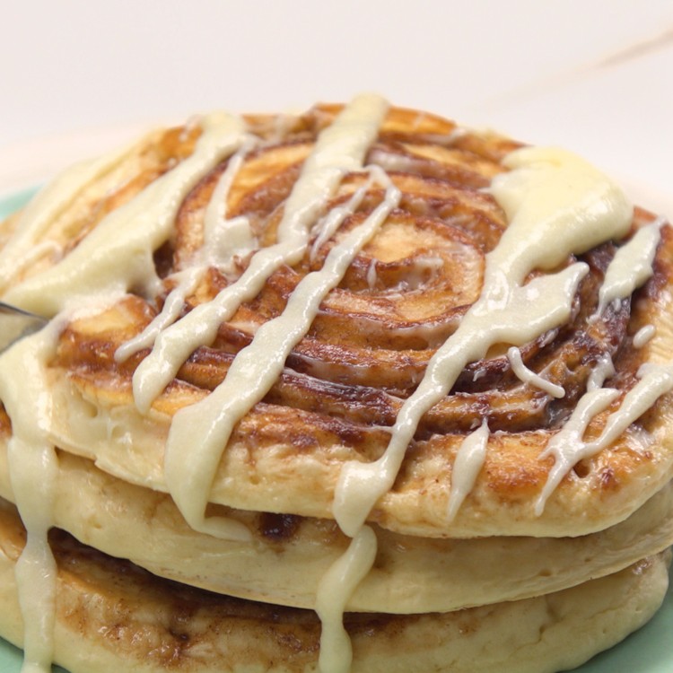 Cinnamon Roll Pancakes