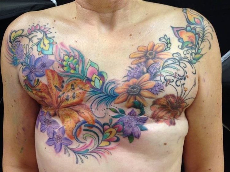 13 Beautiful Tattoos For Breast Cancer Survivors