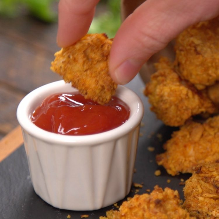 Baked Popcorn Chicken