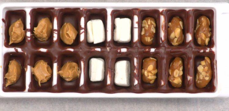 Chocolate Christmas Candies Recipe: Ice Cube Tray Chocolates