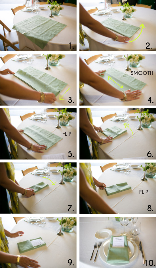 3 Beautiful Ways to Fold Cloth Napkins