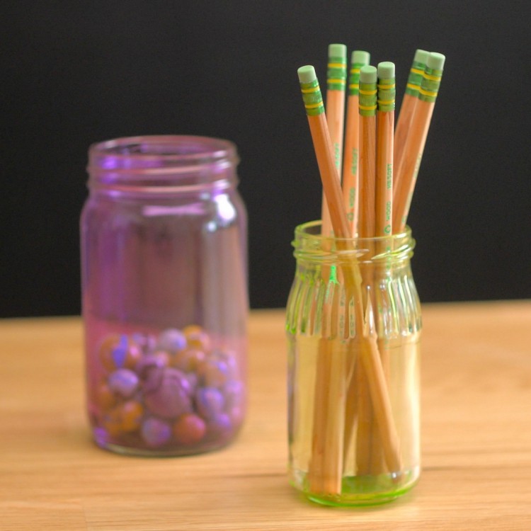 How to Tint and Upcycle Glass Bottles and Jars