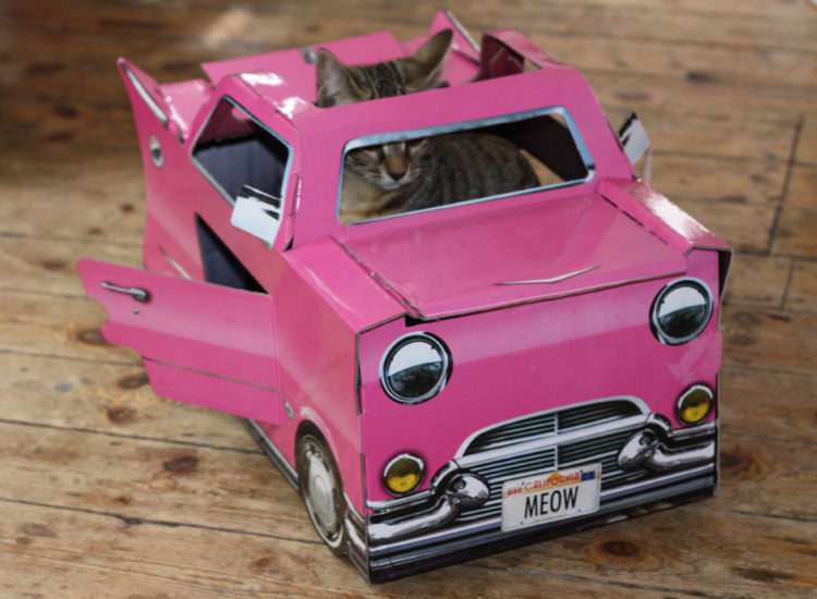 Company Makes Cardboard Playhouses For Cats Ready For World Domination