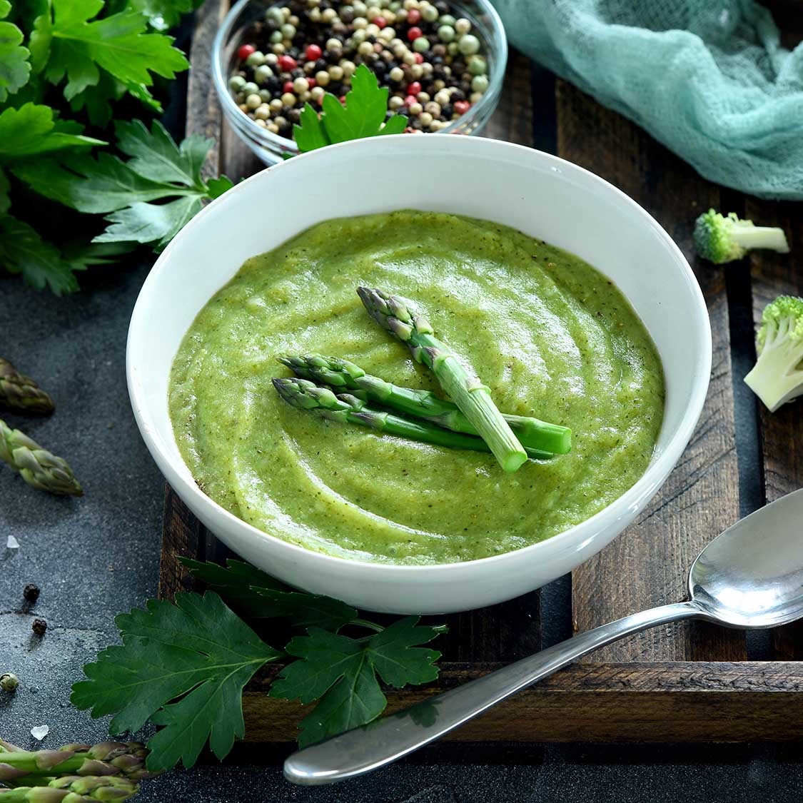 Asparagus Leek Soup recipe from