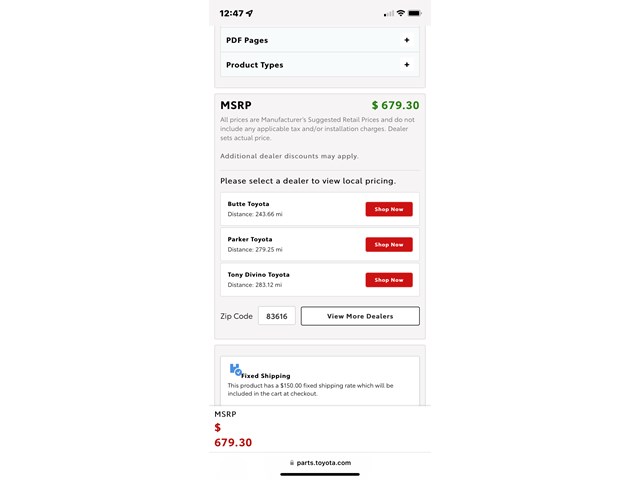 2007 Toyota Sequoia Rear Door Glass