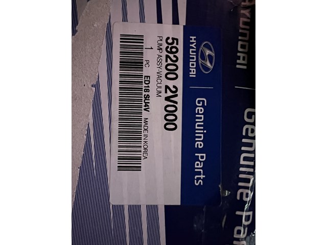 2015 Hyundai Veloster Vacuum Pump