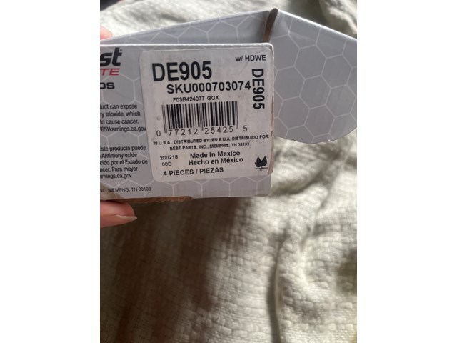 2007 Nissan Murano Brake Pads