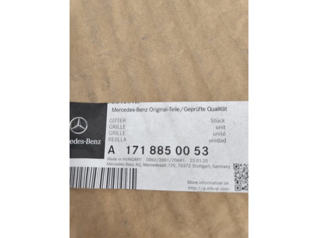 2008 Mercedes Slk350 Front Bumper Center  Grille