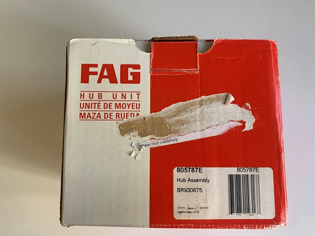 Wheel Bearing and Hub Assembly Front FAG 805787E.