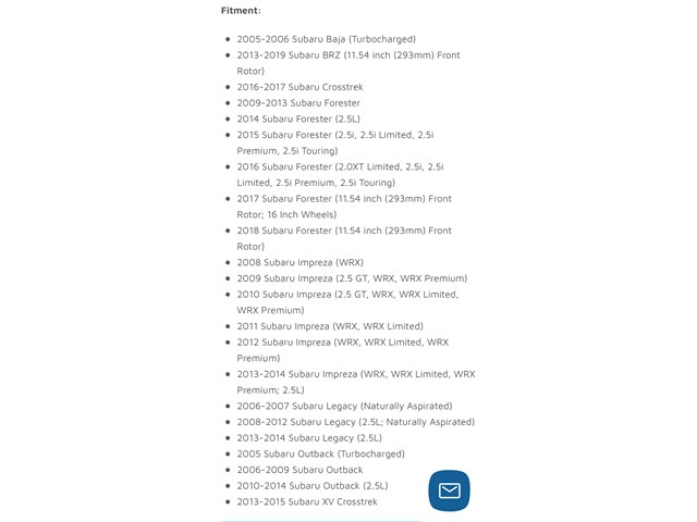 2008 Subaru WRX Front Rotors