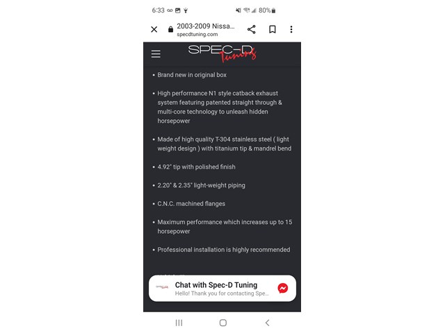 2003-2009 Nissan 350Z Coupe/Convertible T-304 Stainless Steel N1 Style Dual Catb