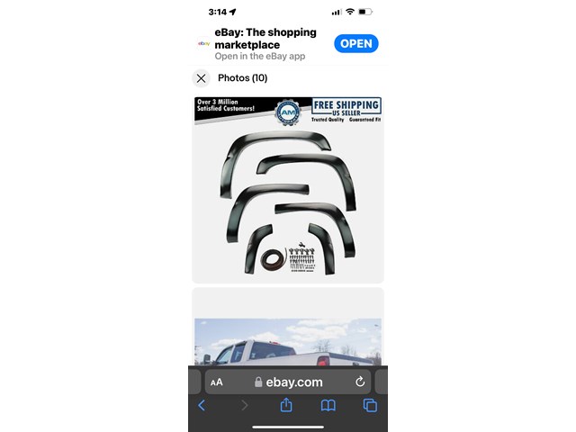 2003 Chevy Tahoe Fender Moulding