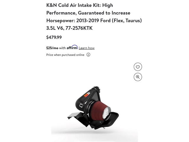 K&N Cold Air Intake System 