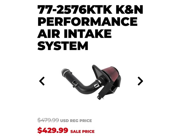 K&N Cold Air Intake System 